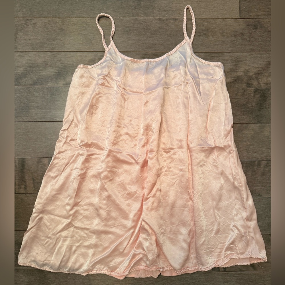 PJ Harlow Rowen Light Pink Satin Nightgown